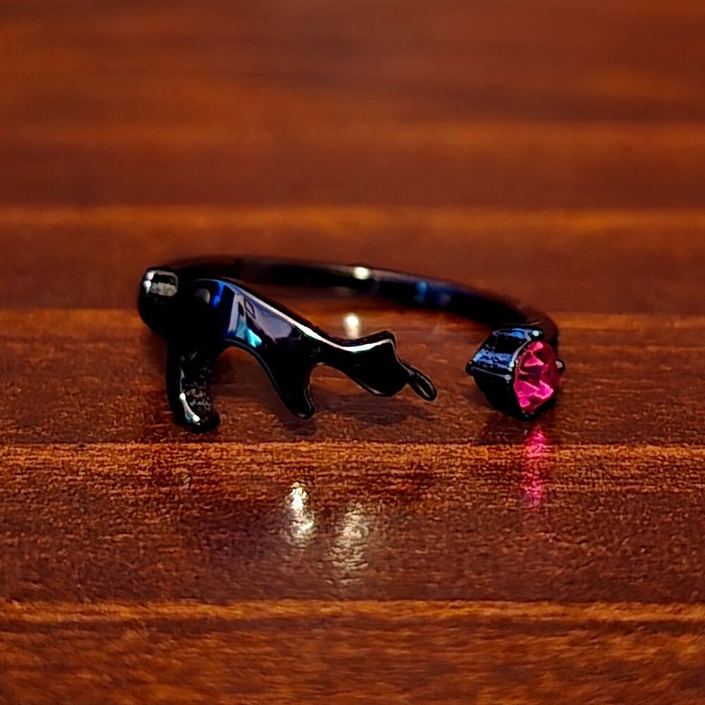 Fragrant Jewels Black Cat Ring
